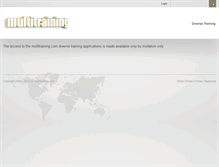 Tablet Screenshot of multitraining.com